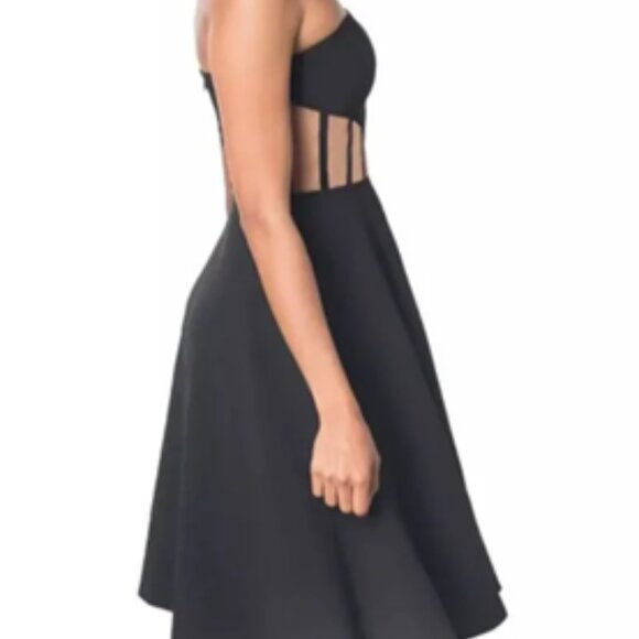 NWT Dress the Population Annel Asymmetric-Panel Strapless Corset - Size M - Picture 3 of 5